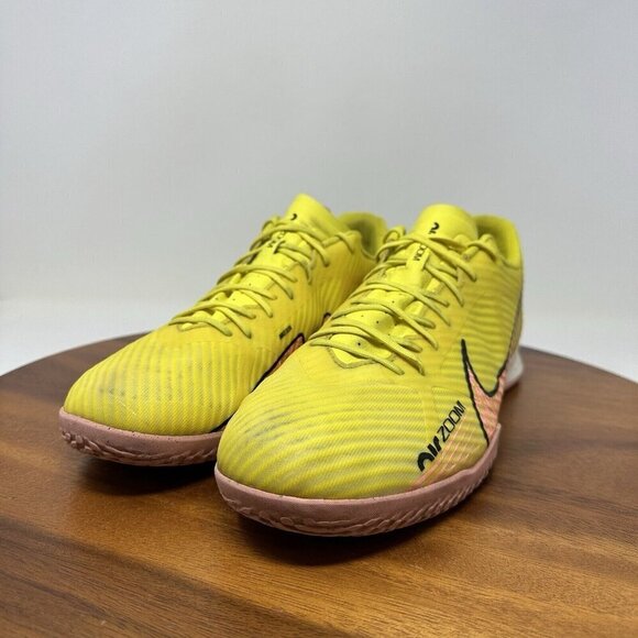 Nike Zoom Vapor 15 Mercurial Academy Yellow Cleats Size 13 DJ5633-780 - Picture 6 of 15